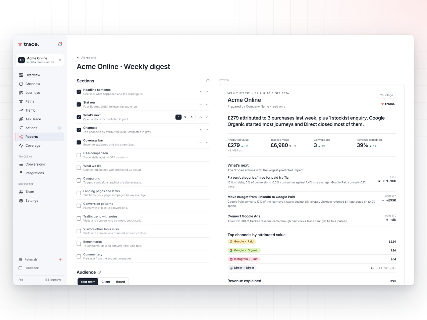agencies use case: image, in Trace
