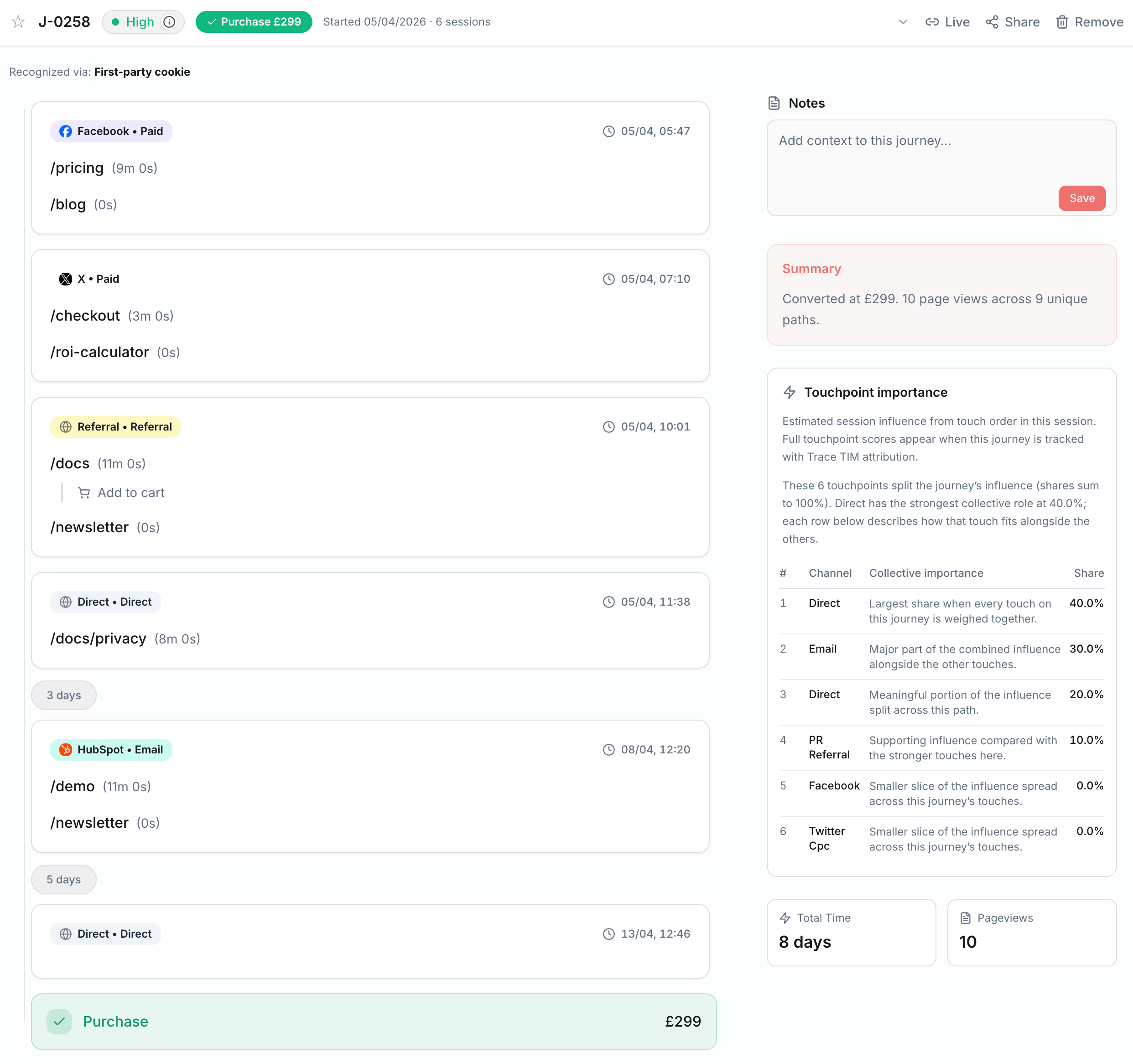 Trace Journey Explorer